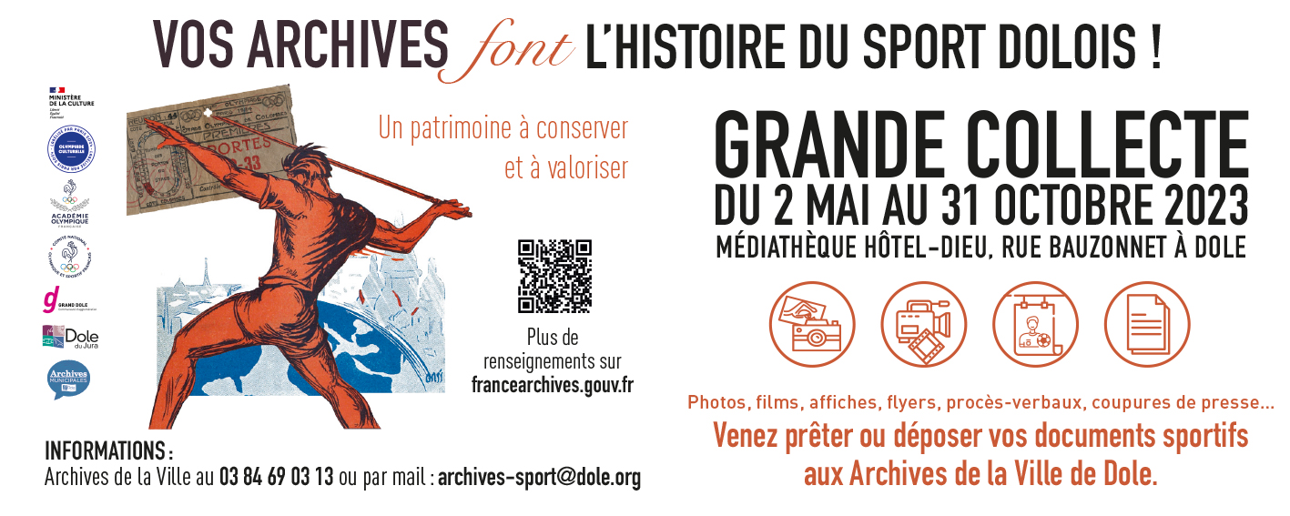 GRANDE COLLECTE DES ARCHIVES DU SPORT